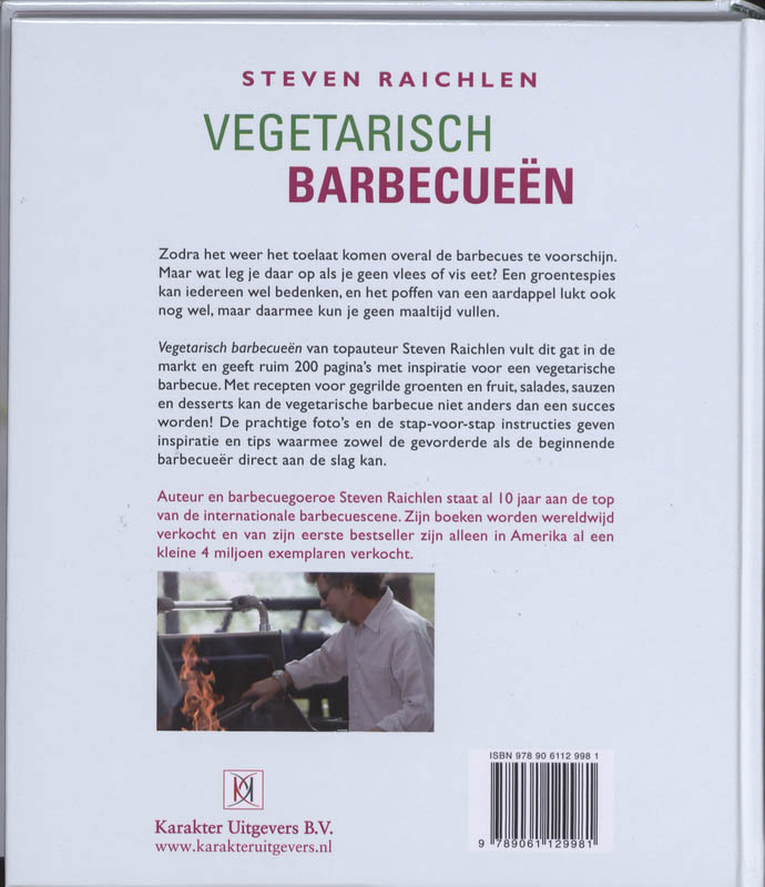 Vegetarisch barbecueën achterkant