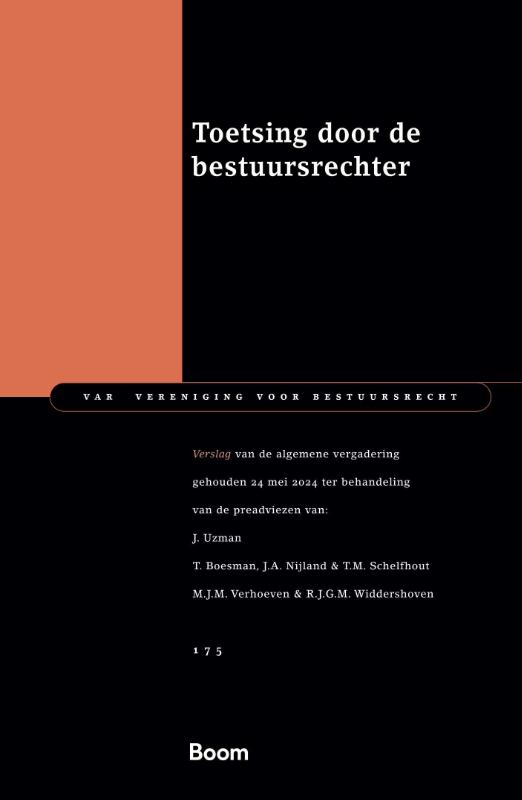 Toetsing door de bestuursrechter / Van vereniging voor bestuursrecht / 175