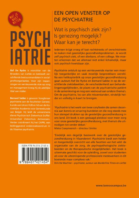 Psychiatrie achterkant