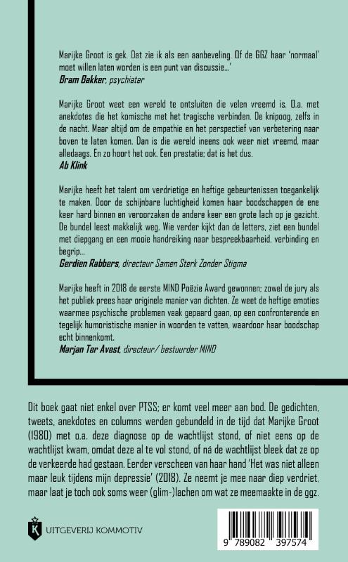 Veel succes met je PTSS achterkant