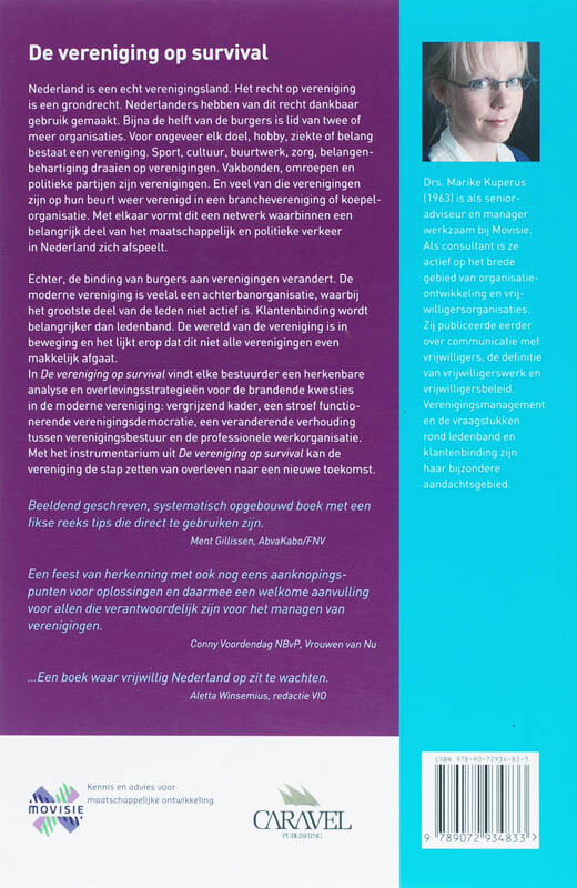 De vereninging op survival achterkant