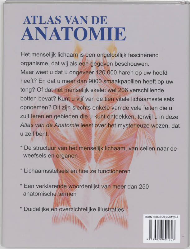 Atlas Van De Anatomie achterkant