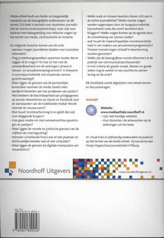 Media-ethiek Media-ethiek achterkant