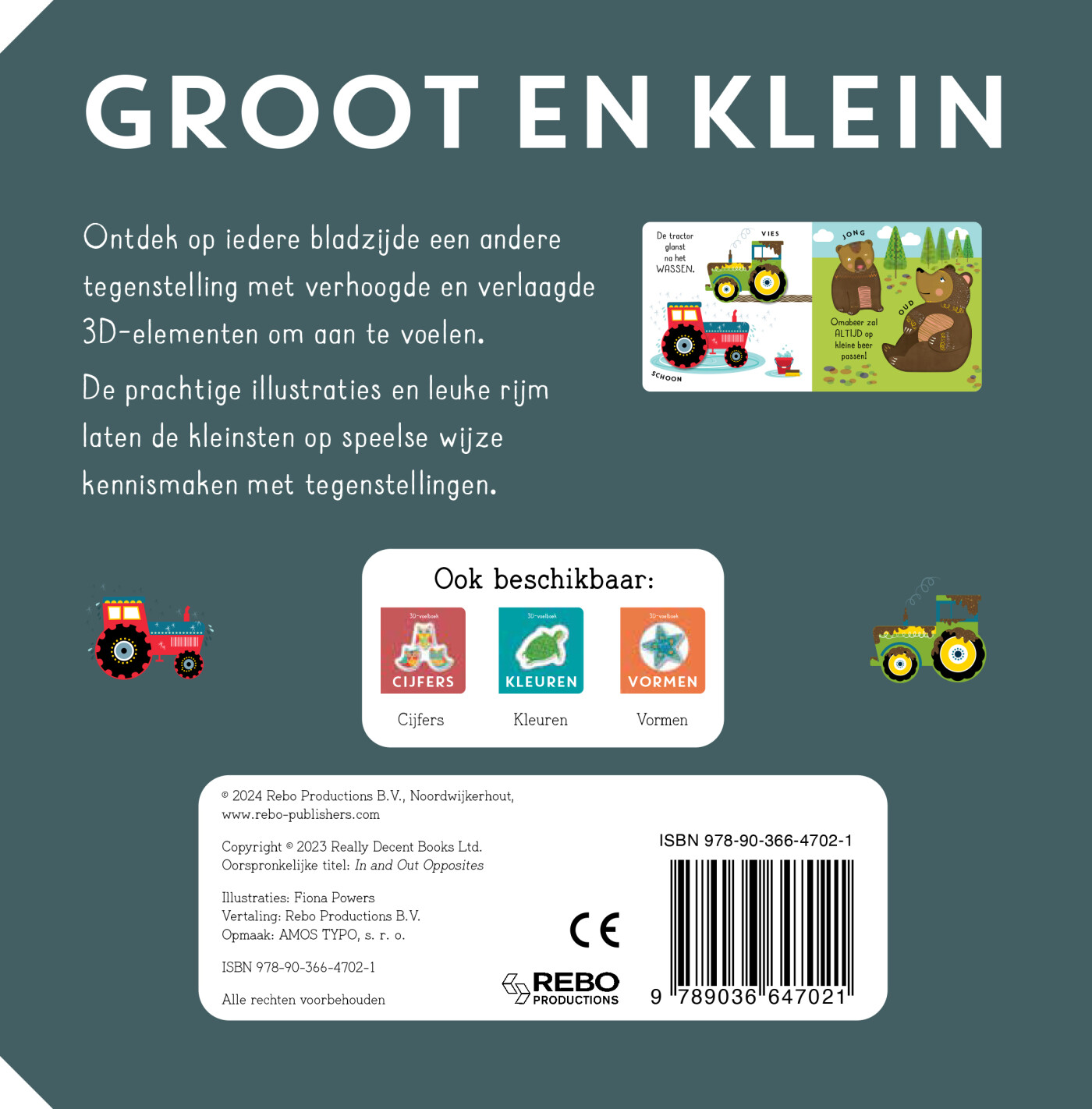 Snel en langzaam - 3D-voelboek achterkant