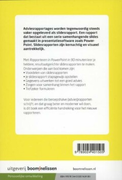 Rapporteren in powerpoint in 90 minuten / 90 Minuten-reeks achterkant