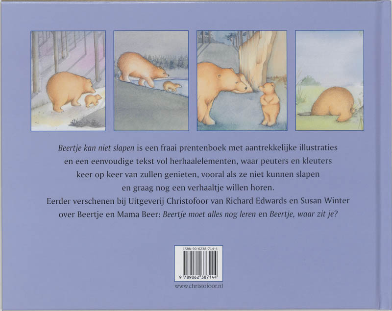 Beertje kan niet slapen Beertje kan niet slapen achterkant