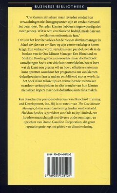 Maak een fan van uw klant / Business bibliotheek Maak een fan van uw klant / Business bibliotheek achterkant