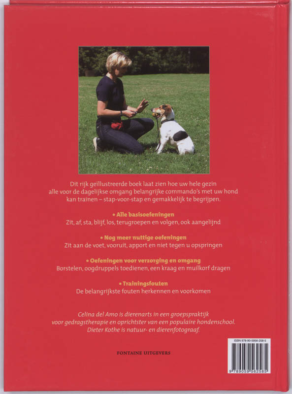 De nieuwe hondentraining achterkant
