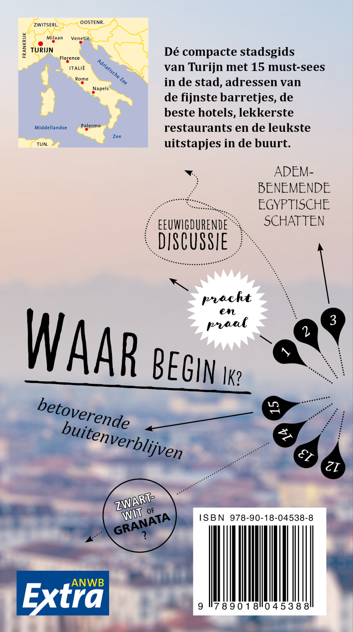 Turijn / ANWB Extra achterkant