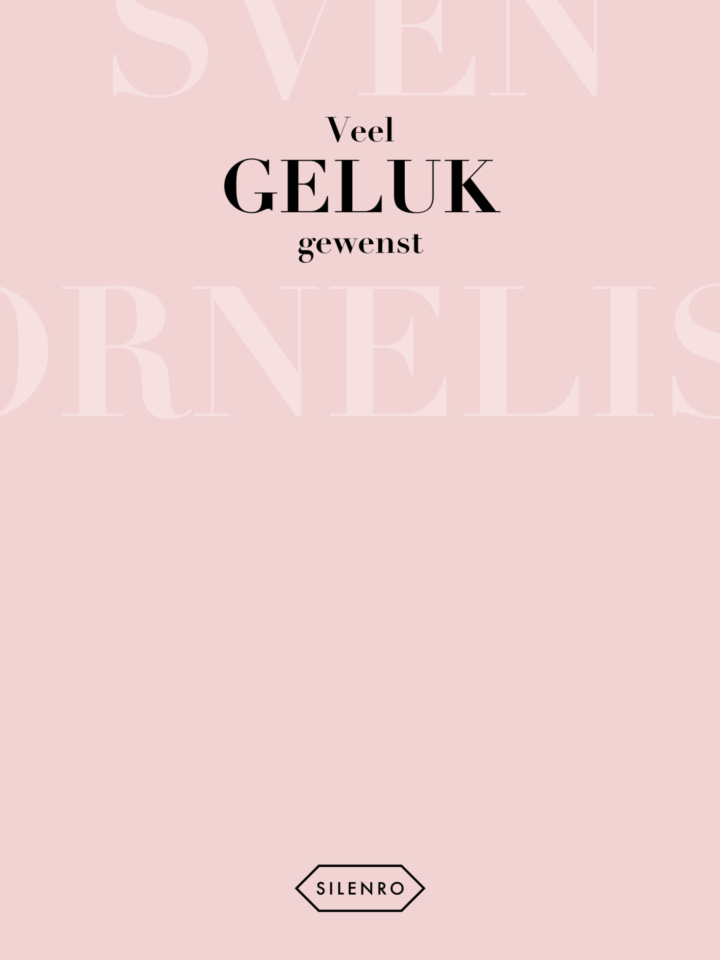Veel geluk gewenst
