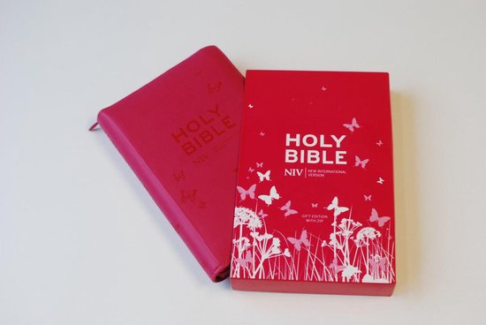 NIV Pocket Pink Soft-tone Bible with Zip