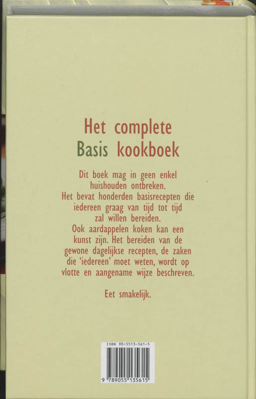 Het Complete Basiskookboek achterkant