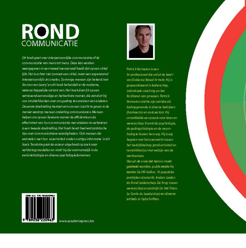 De mens als sociaal dier / Rond communicatie achterkant