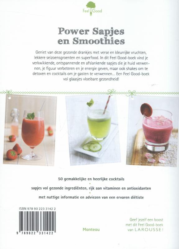 Feel good!  -   Power sapjes en smoothies achterkant