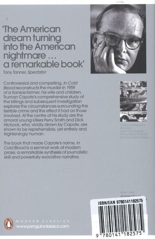 In cold blood / Penguin modern classics achterkant