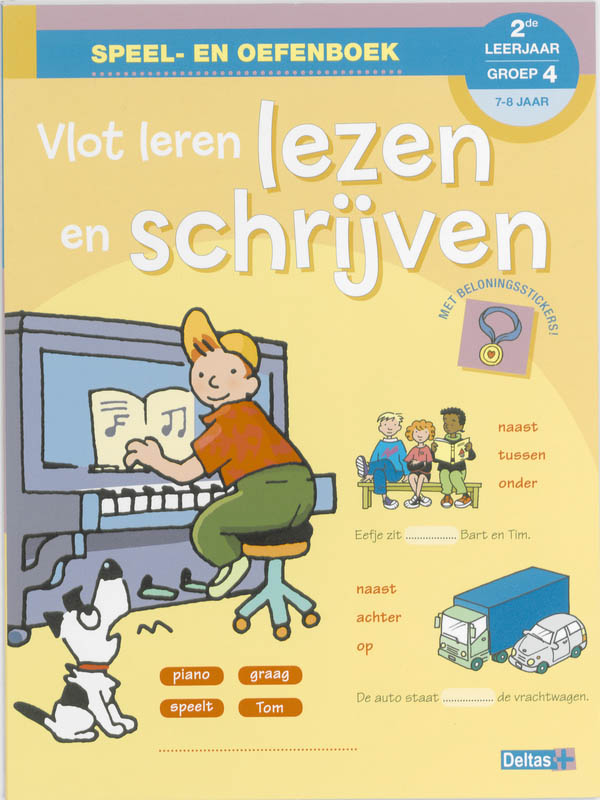 Vlot leren lezen en schrijven (7-8 j.) / Speel- en oefenboek met beloningsstickers