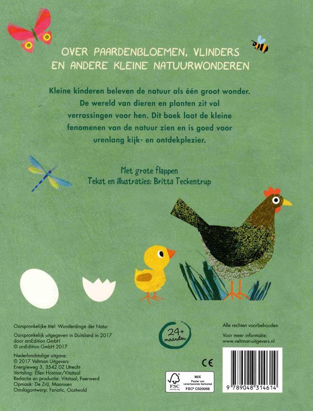 De wonderlijke natuur achterkant