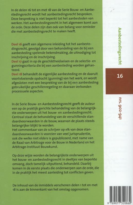 Jurispudentie en regelgeving / Algemene inleiding bekendmaking; uitnodiging tot inschrijving, inschrijving bekendmaking uitnodiging tot inschrijving / Bouw- en aanbestedingsrecht / 16 achterkant