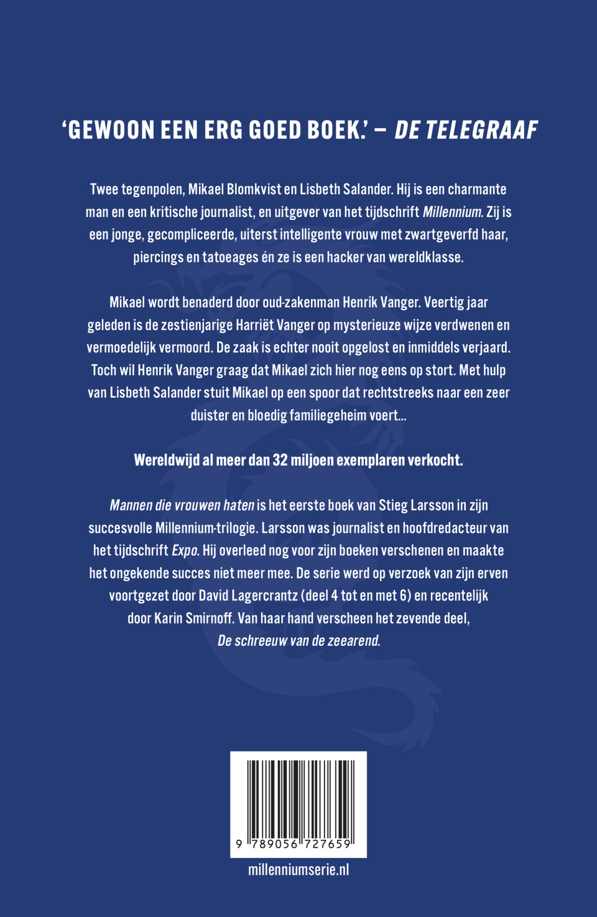 Mannen die vrouwen haten / Millennium / 1 Mannen die vrouwen haten / Millennium / 1 achterkant