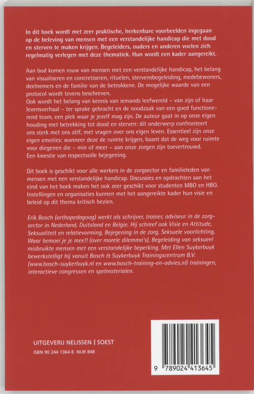 Dood en sterven in het leven van mensen met een verstandelijke handicap / PM-reeks achterkant
