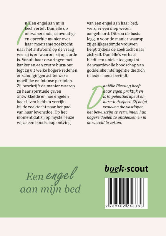 Een Engel aan mijn bed achterkant