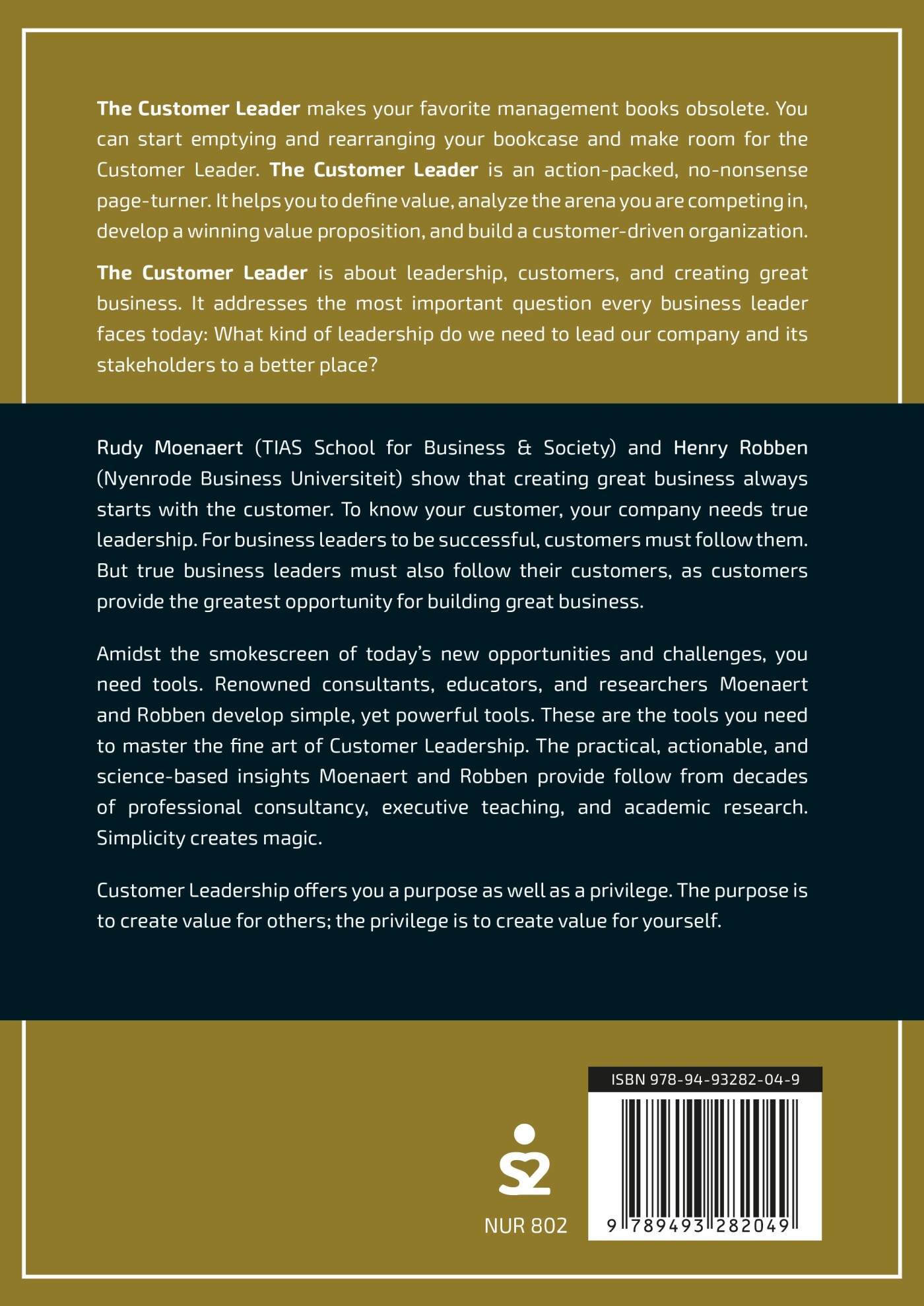 The customer leader achterkant