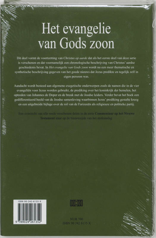 Het evangelie van Gods Zoon / Commentaar op het Nieuwe Testament / 5 achterkant