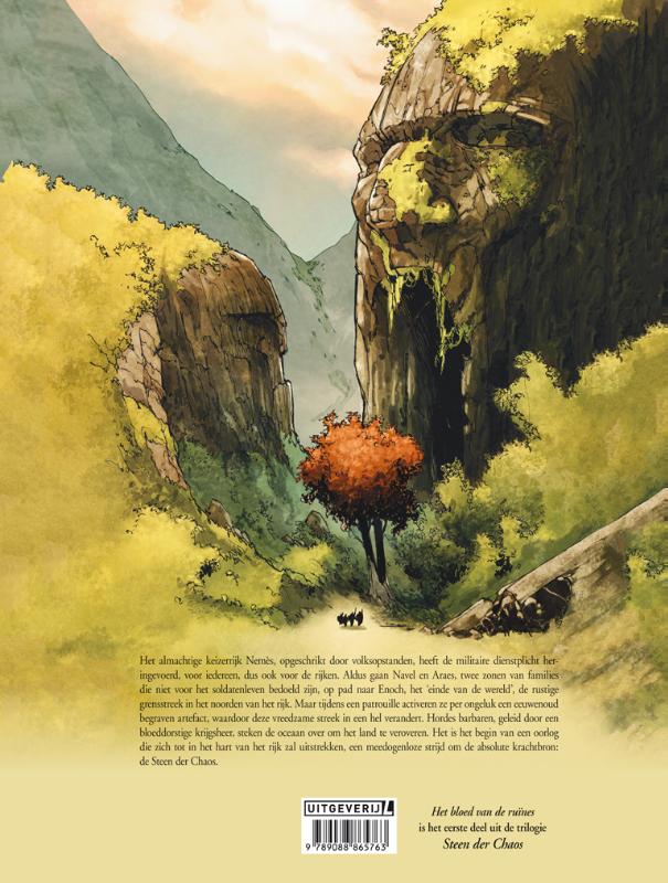 Het bloed van de ruïnes / Steen der chaos / 1 achterkant