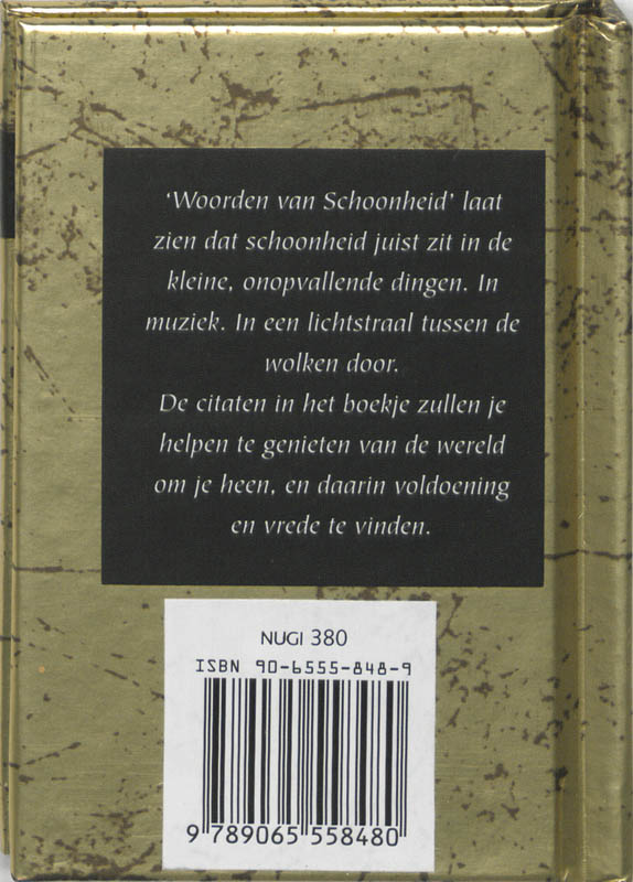 Woorden van schoonheid / Gouden woorden Woorden van schoonheid / Gouden woorden achterkant