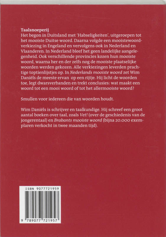 Nederlands Mooiste Woord achterkant