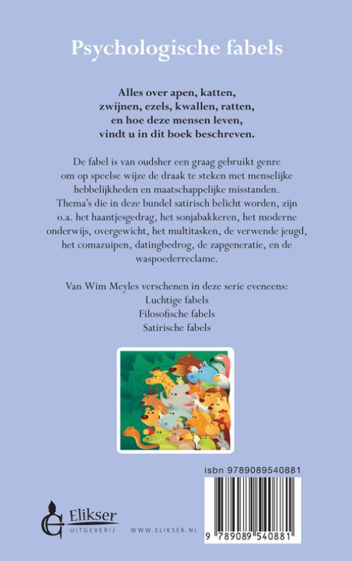 Psychologische fabels achterkant