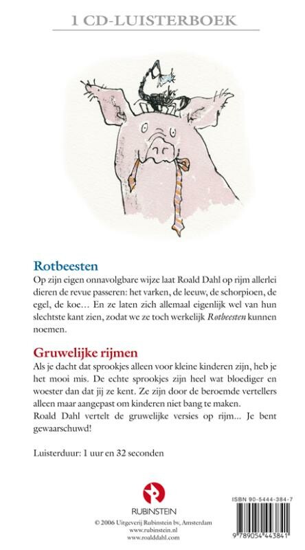 Rotbeesten ; Gruwelijke rijmen achterkant