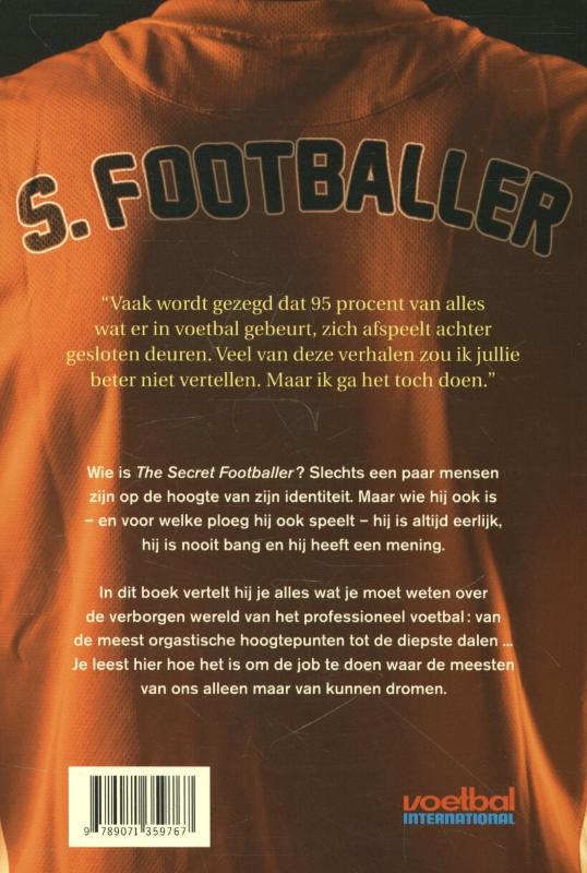 I am the secret footballer achterkant