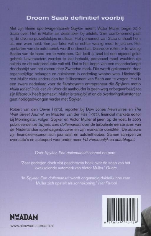 Saab over de kop achterkant