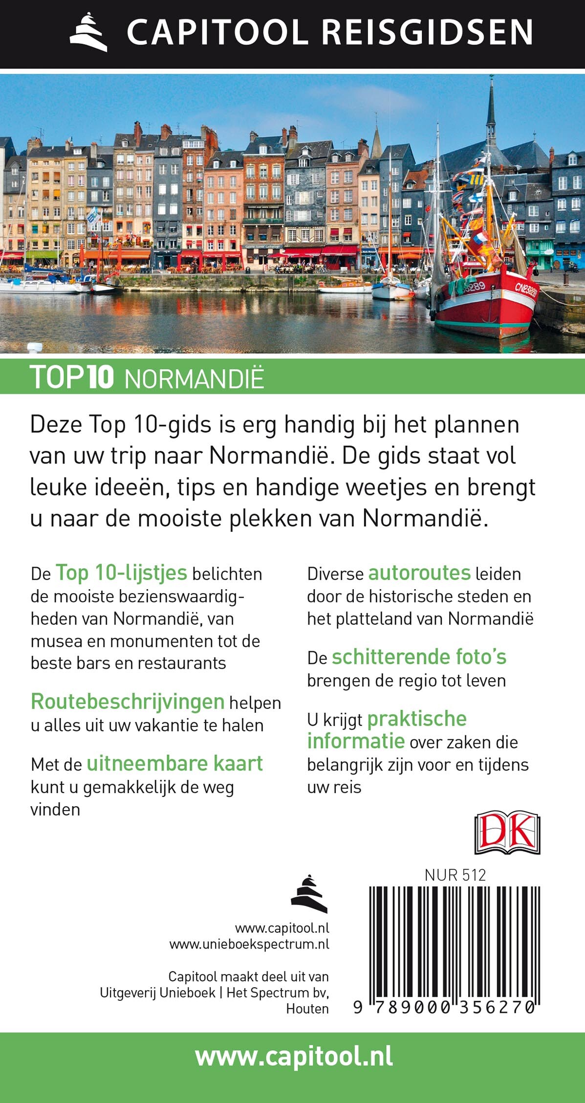 Normandië / Capitool Reisgidsen Top 10 achterkant