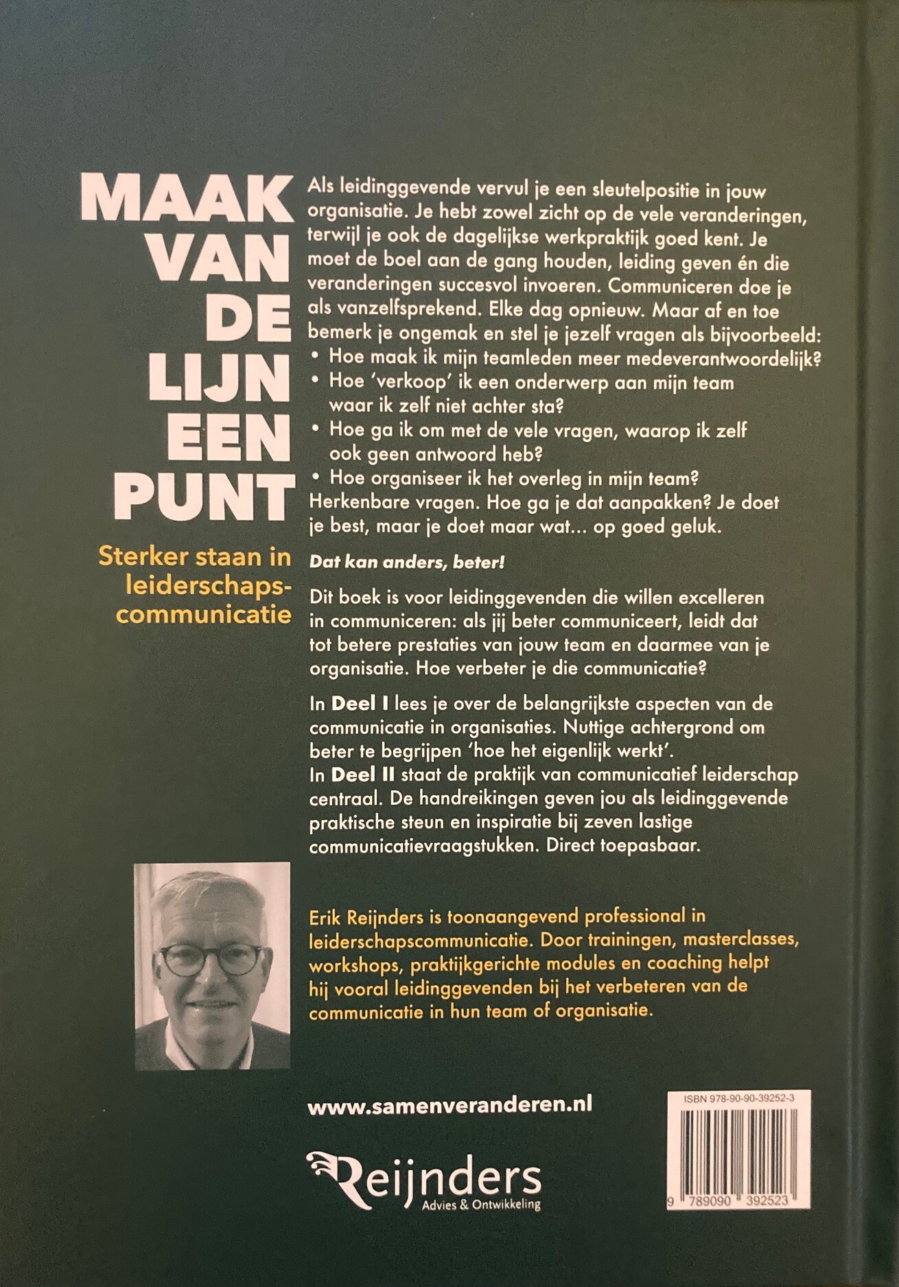 Maak van de lijn een punt achterkant