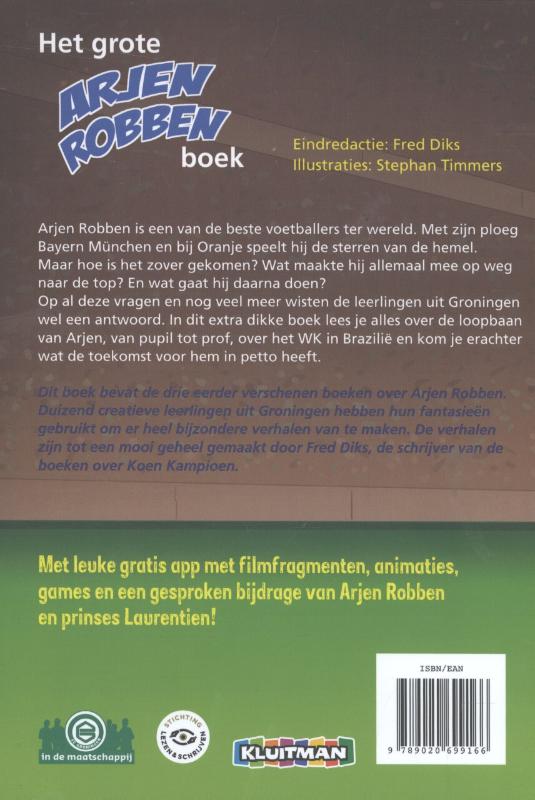 Het grote Arjen Robben boek achterkant