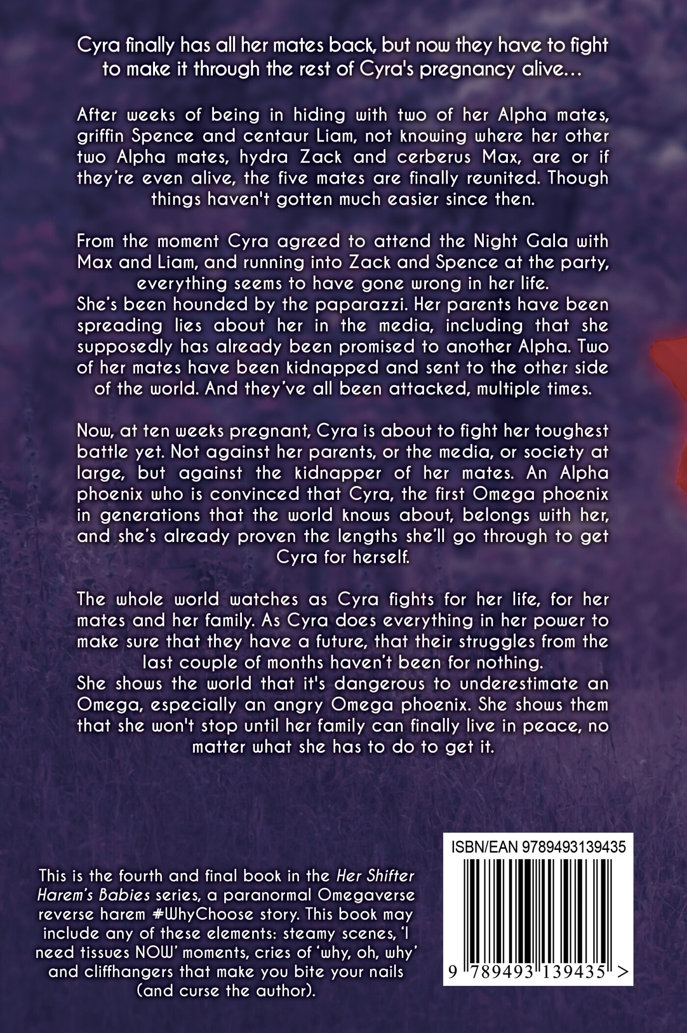 Omega Phoenix: Provoked / Her Shifter Harem's Babies / 4 achterkant