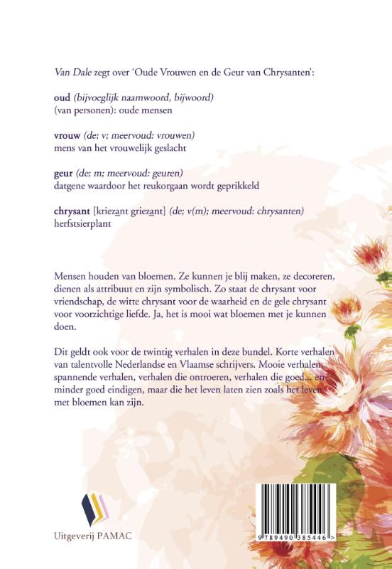 Oude vrouwen en de geur van chrysanten achterkant