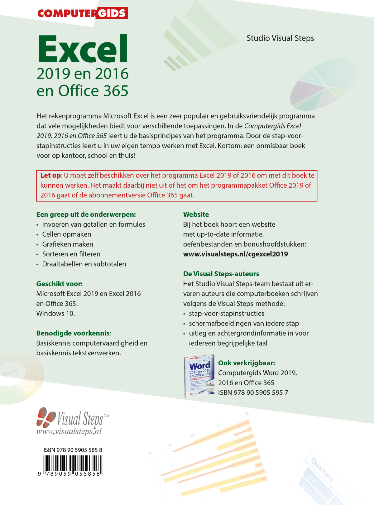 Computergids Excel 2019, 2016 en Office 365 / Computergidsen achterkant