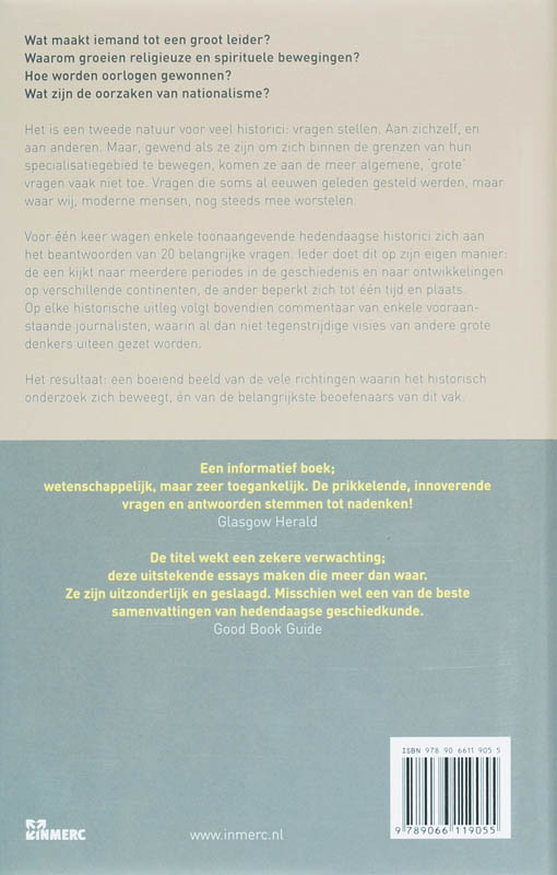 Grote vragen uit de geschiedenis achterkant