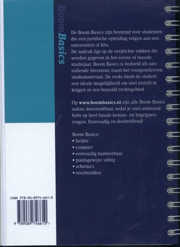Strafrecht / Boom Basics achterkant