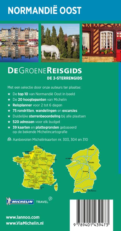 De Groene Reisgids  -   Normandië Oost achterkant