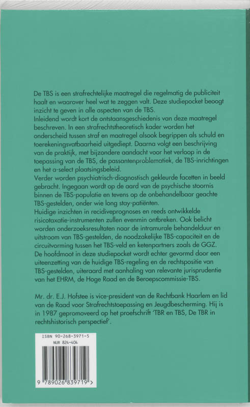 TBS / Studiepockets strafrecht / 18 achterkant