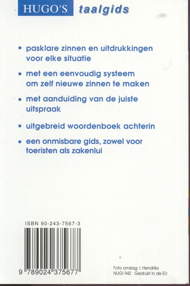 Thai spreken en begrijpen / Hugo's taalgids / 16 achterkant