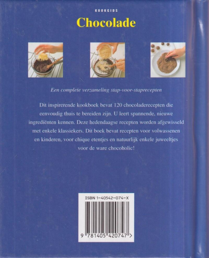 KOOKGIDS CHOCOLADE KOOKGIDS CHOCOLADE achterkant