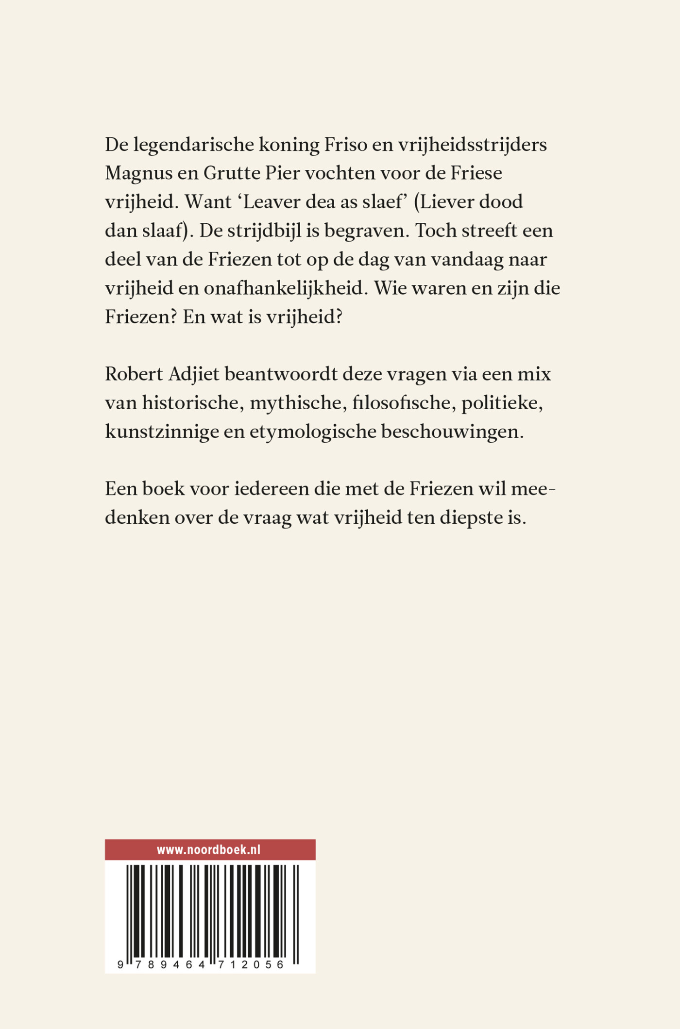 Van de vrijheid en de Fries achterkant