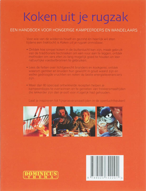 Koken uit je rugzak / Dominicus thema Koken uit je rugzak / Dominicus thema achterkant