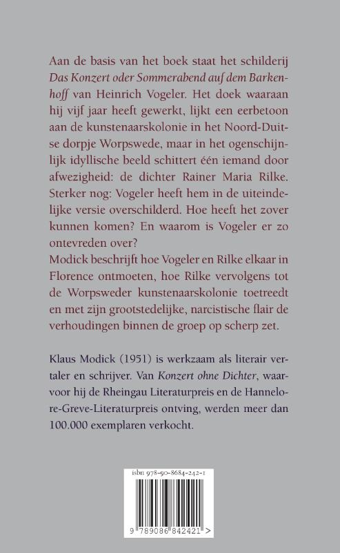 Concert zonder dichter achterkant