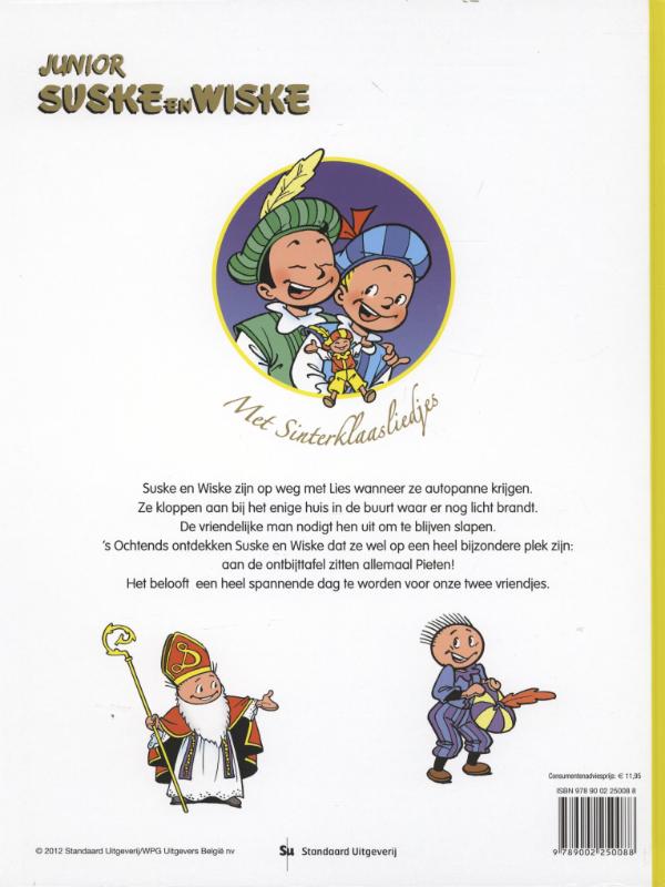 Het geheim van Sinterklaas / Junior Suske en Wiske achterkant